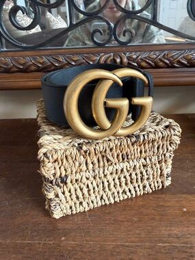 Gucci Double G Gold Belt